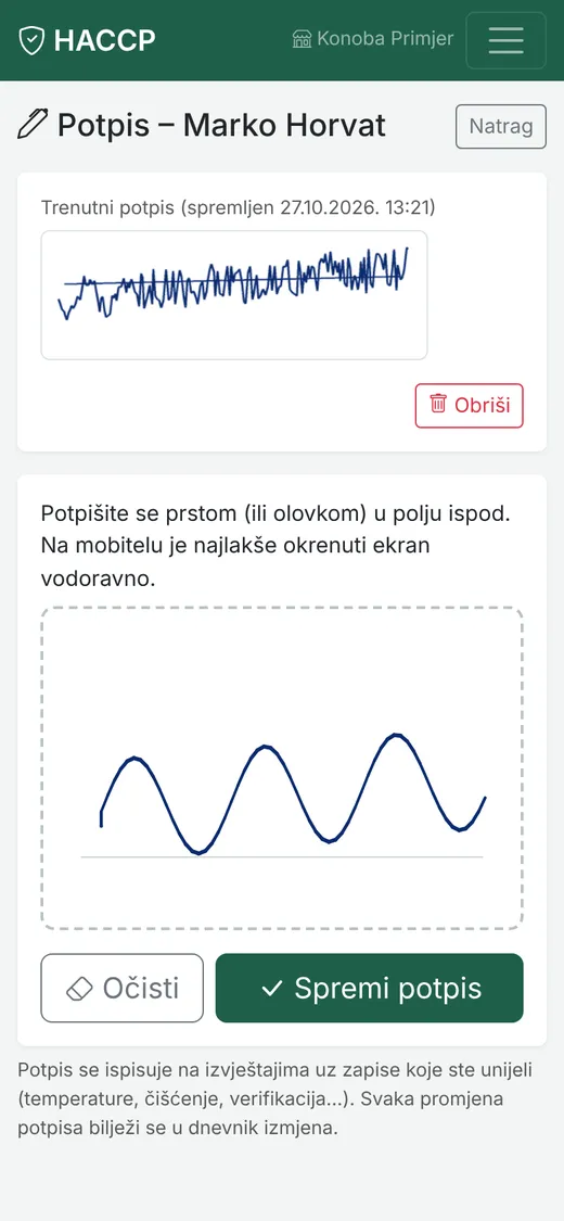 Potpis prstom
