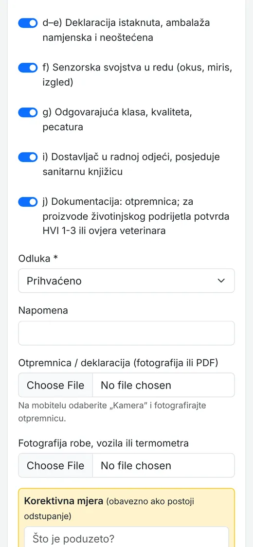 Prijem s fotografijom